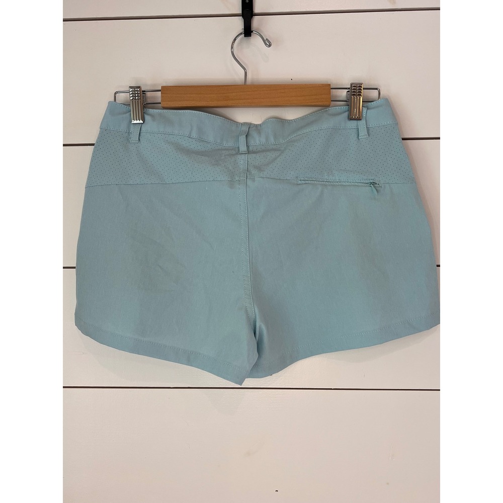Huk Pursuit Fishing Shorts Womens 8 Blue Aqua Performance Quick Dry gorpcore - Picture 4 of 9